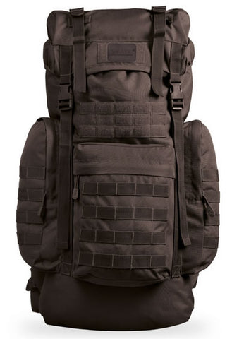 Rucsac Tactic German Gen.II Negru – 65L, Versiune Avansată cu Husă de Ploaie și Sistem MOLLE