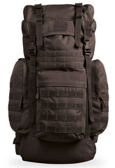 Rucsac Tactic German Gen.II Negru – 65L, Versiune Avansată cu Husă de Ploaie și Sistem MOLLE