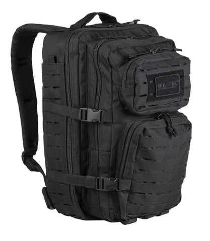 Rucsac Tactic US Assault Large Black – 36L, Sistem Laser-Cut, Design Sobru, Performanță Tactică Extinsă