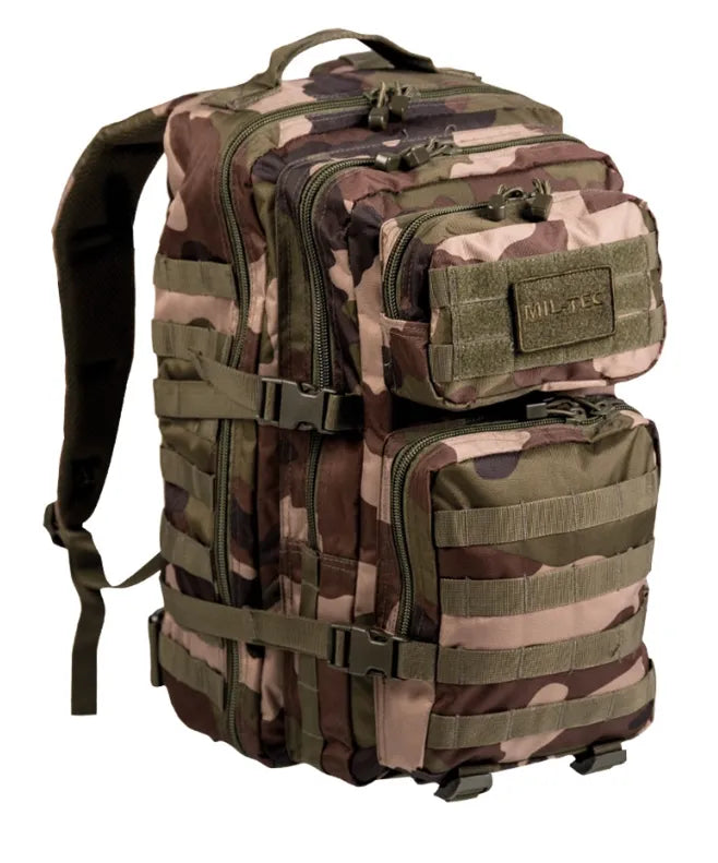 Rucsac Tactic US Assault Large CCE Camo – 36L, Camuflaj Militar Francez, Capacitate Maximă și Funcționalitate Modulară