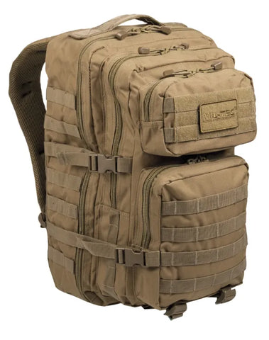 Rucsac Tactic US Assault Large Coyote – 36L, Versatil, Robust și Gata de Acțiune