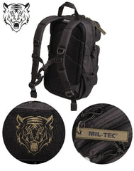 Rucsac Tactic pentru Copii US Assault Kids Negru – 14L, Compact, Rezistent și Funcțional