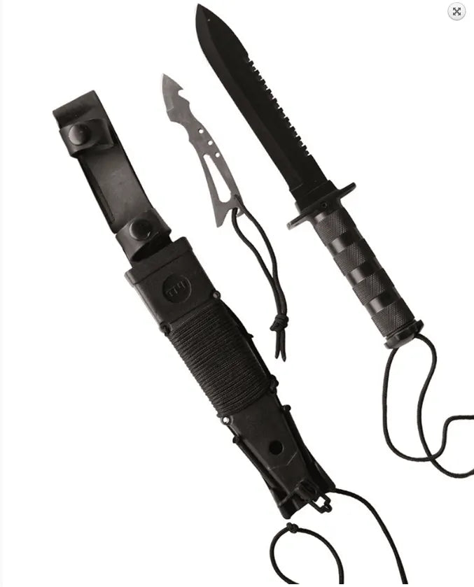 SURVIVAL KNIFE – Cuțit de Supraviețuire cu Trusă Completă și Lamă din Oțel Inoxidabil