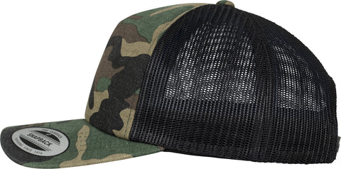 Sapca Brandid Camo Trucker Woodland Black