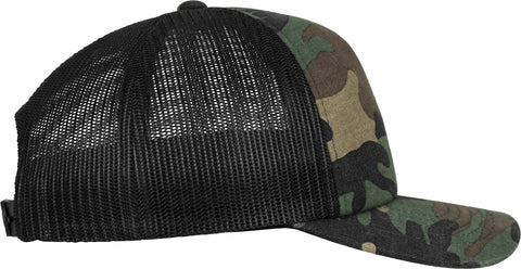 Sapca Brandid Camo Trucker Woodland Black