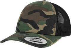 Sapca Brandid Camo Trucker Woodland Black