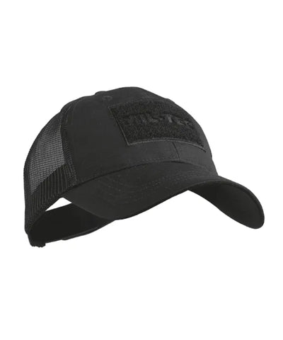 Șapcă Trucker Neagră – Stil Urban-Tactic, Ventilație Maximală, Confort Reglabil