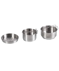 Set de Gătit Cehoslovac 3 Piese – Inox, Reproducere Clasică, Compact și Rezistent