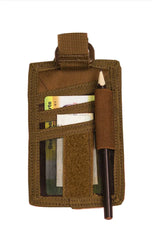 Toc ID Dark Coyote – Portdocument Tactic Plat cu Prindere, Compartimente și Suport Pix