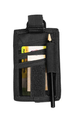 Toc ID Negru – Portdocument Plat cu Agățătoare, Compartimente și Suport Pix