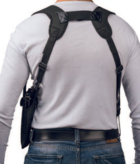 Toc pistol AKAR® KA7203 ascuns tip ham de umar universal din poliester GLOCK 17 / 19, HS 9, HK P30, Beretta PX4, CZ 75, CZ P-09 / P-07 sau similare, pentru mana dreapta