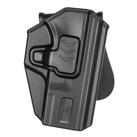 Toc pistol CZ P09 / P07 GUN FLOWER® HighRide, negru, din polimer, cu retentie nivel II, optic ready, GF-POP09A