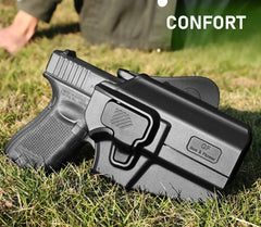 Toc pistol GUN FLOWER® UNI PRO, lvl. II, universal, din polimer, OWB, optic-ready, acceptă peste 100+ modele de pistol GF-POUNIA