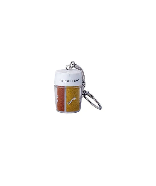 Trek’n Eat Spice Shaker 4-Way Keychain – Mini Râșniță cu 4 Condimente, Reîncărcabilă