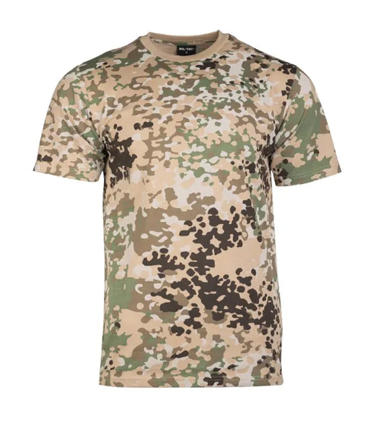 Tricou Camuflaj ARIDFLECK® – Performanță în Medii Aride, 100% Bumbac