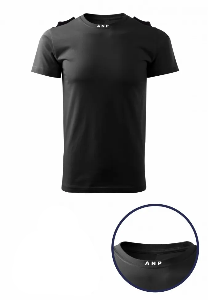 Tricou Glat Negru ANP