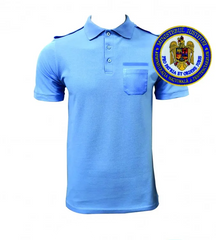Tricou Polo Bleu Poliția Penitenciară Bărbat