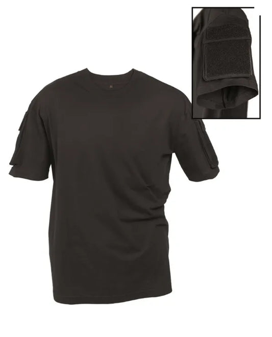 Tricou Tactic Negru – Funcționalitate Profesională, Confort 100% Bumbac
