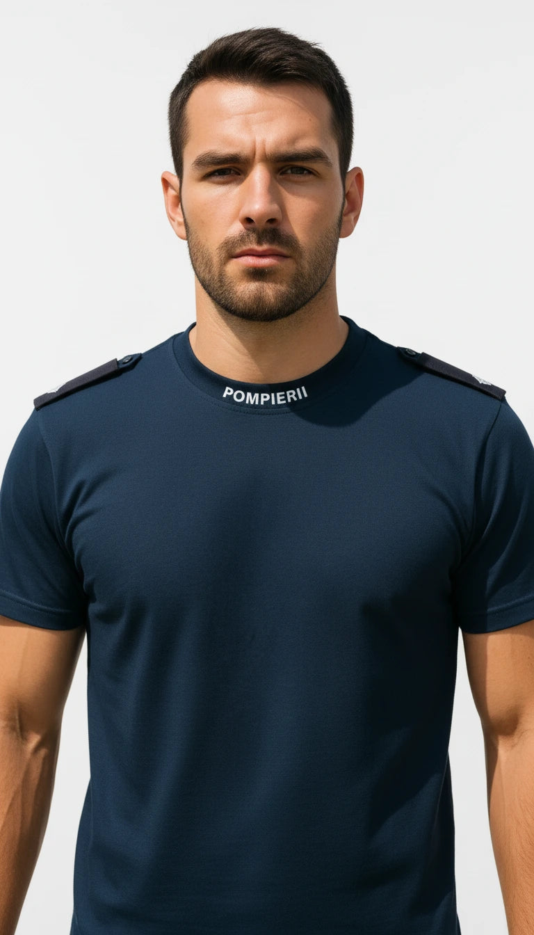 Tricou Glat Bleumarin Pompierii Igsu