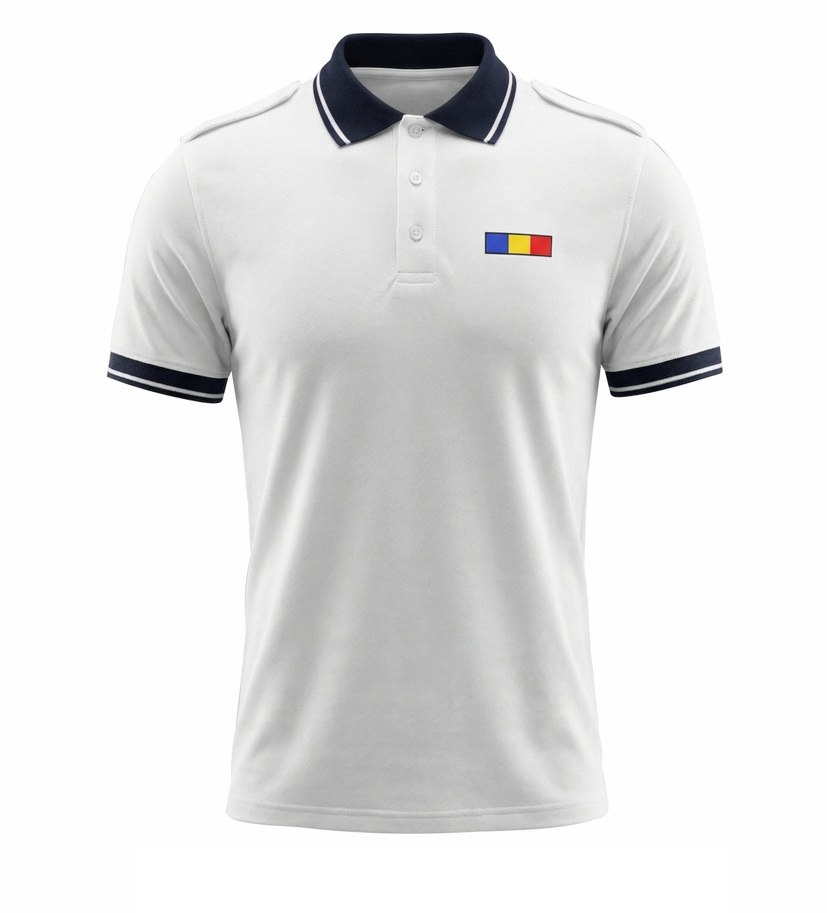 Tricou Polo Alb Elite - Combat Bărbat