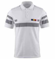 Tricou Polo Alb Reflectorizant Elite - Combat Bărbat