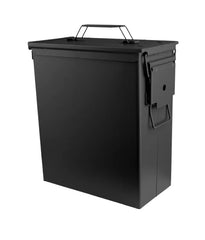 US Black M9 Cal. 50 Large Ammo Box – Cutie de Muniție din Oțel Negru fără Inscripție (Reproducere XL)