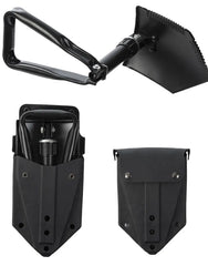 US Black Trifold Shovel – Lopată Pliabilă 2,5 mm cu Husă