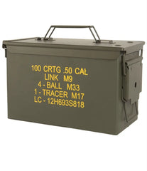 US OD M2A1 Cal. 50 Ammo Box – Cutie de Muniție din Oțel (Reproducere)