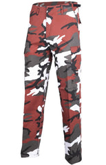 US RED CAMO BDU STYLE RANGER FIELD PANTS – Impact vizual puternic, confort tactic