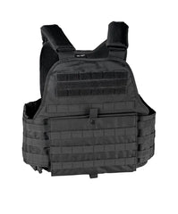 Vestă Tactică Plate Carrier Neagră – Compatibilă cu Plăci Balistice, Reglabilă și Confortabilă în Misiune