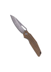 Wood Folding Knife – Cuțit Pliabil cu Lamă din Oțel și Mâner din Lemn de Nuc