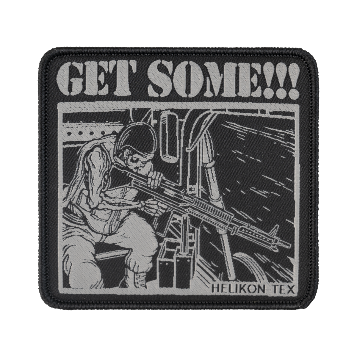 Patch Helikon-Tex "Get Some!" Jacquard Negru