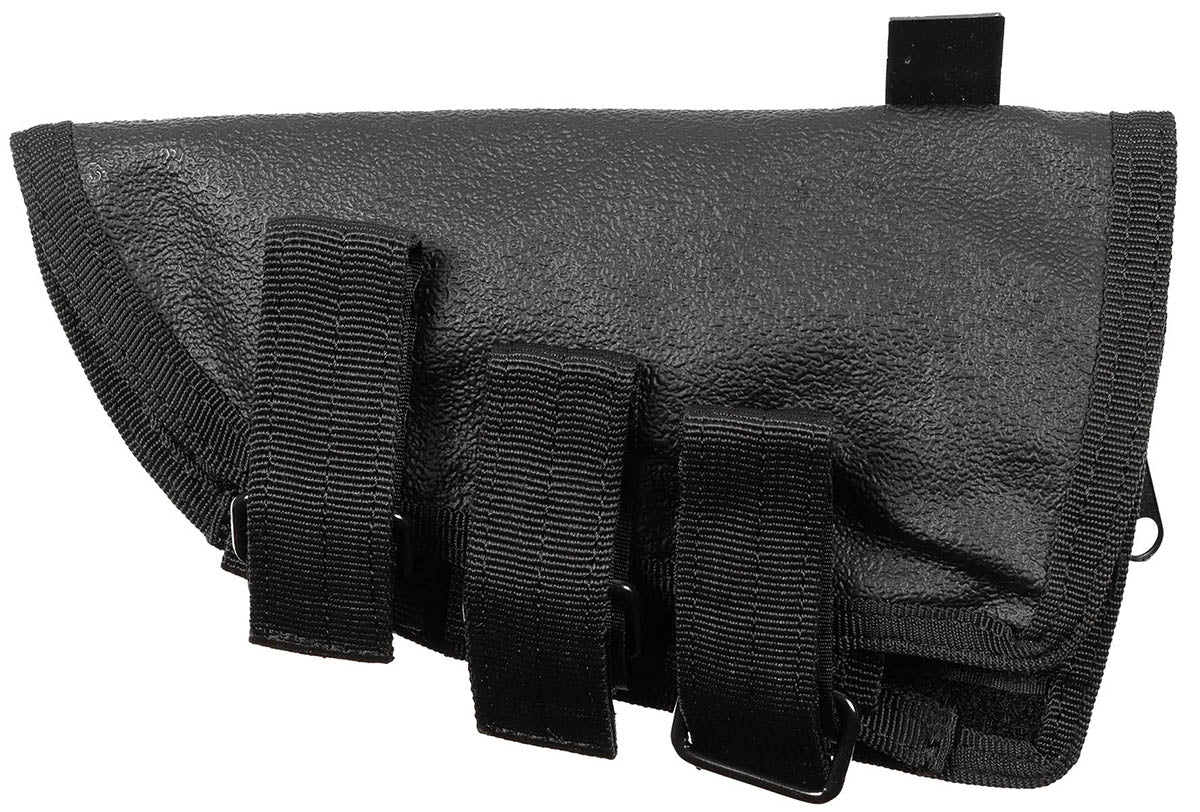 Accesorii Arme Husă Pat Armă Negru MFH - Spate PVC, Suport muniție detașabil