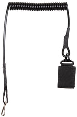 Accesorii Cablu Siguranță Pistol Negru MFH - Elastic 60-130cm, Buclă 5.5cm