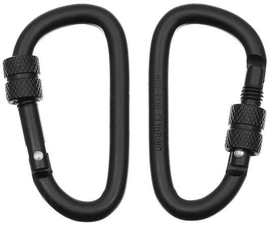 Accesorii Carabină cu închidere filetată Negru MFH - Aluminiu, 6mm x 6cm