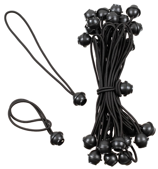Accesorii Cordon Elastic cu Bilă Negru MFH - 23 cm, Ø 3mm