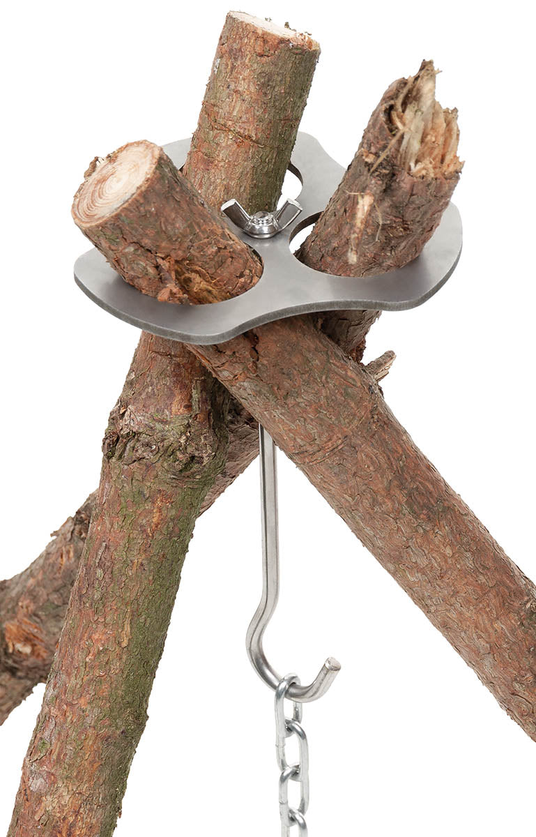 Accesorii Gătit Suport Trepied Inox FoxOutdoor - Lanț 100cm, Ø max. 3.5 cm