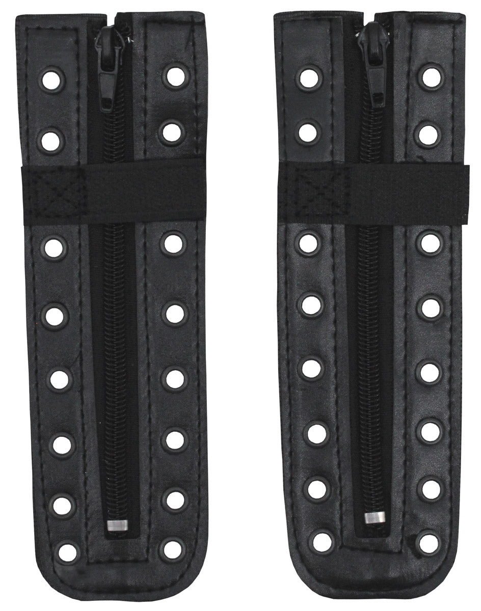 Accesorii Închizător Rapid Ghete Negru MFH - Piele Sintetică, Fermoar & Velcro