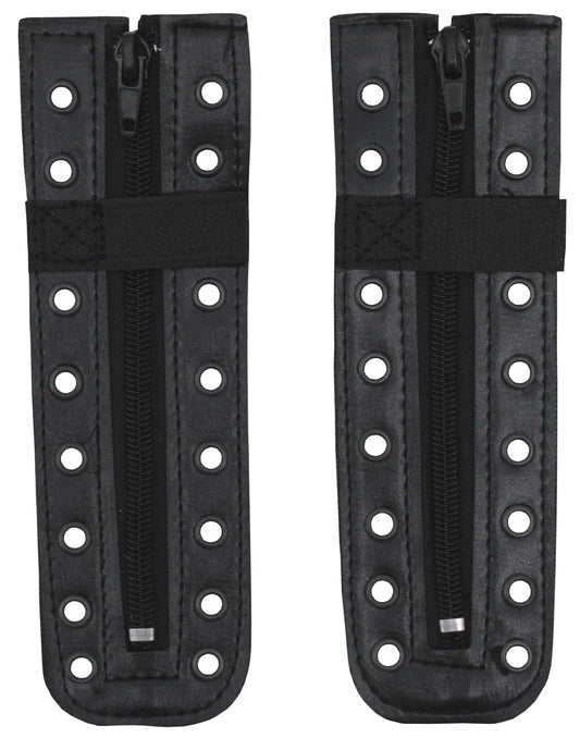 Accesorii Închizător Rapid Ghete Negru MFH - Piele Sintetică, Fermoar & Velcro