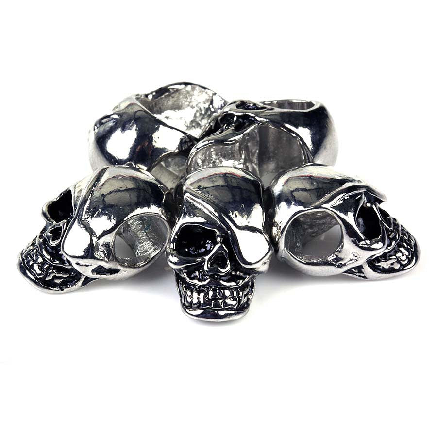 Accesorii Paracord Skull set #2148-3 Argintiu Crom - Stil Tactic Unic