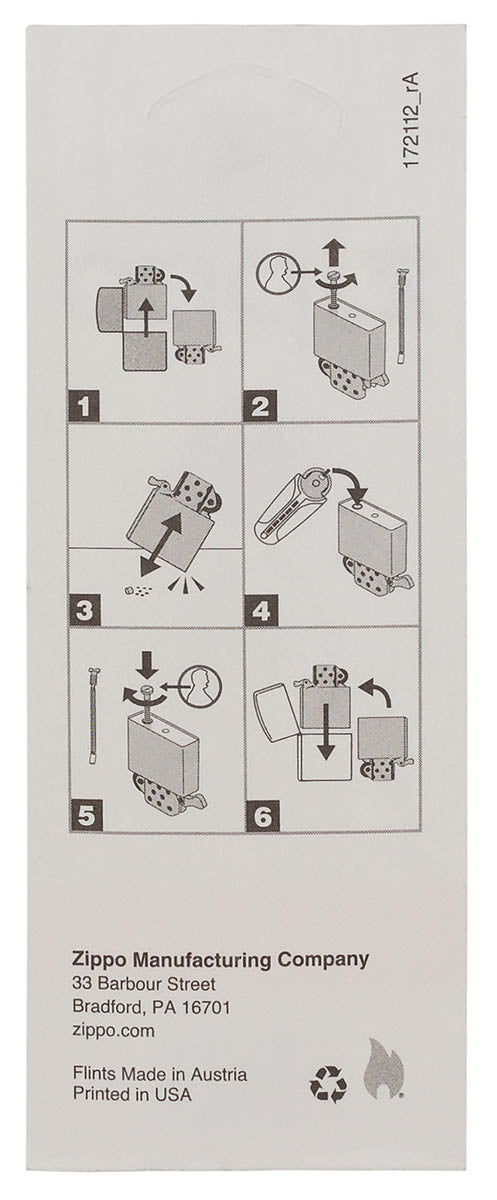Accesorii Piatră Brichetă Zippo, 24 Dispensere - Brichete Antivânt, 6 buc/dispenser