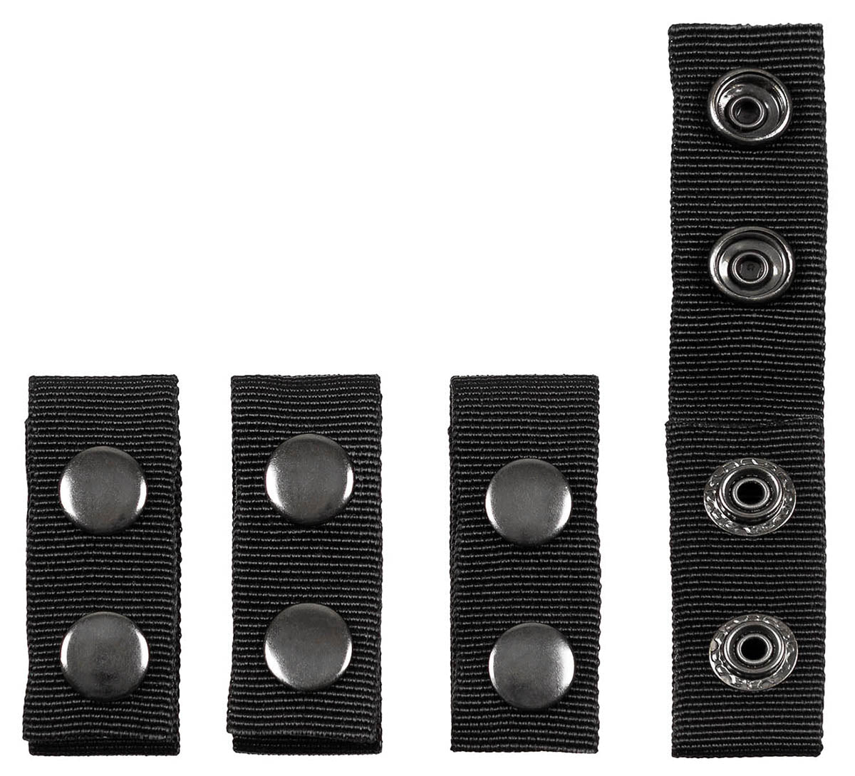 Accesorii Suport Centură Negru MFH - 4 bucăți, 2 capse