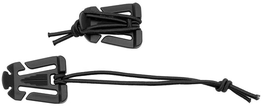 Accesoriu Cleme MOLLE cu Elastic, Set de 2 Negru MFH - POM, 4.5x3.5cm
