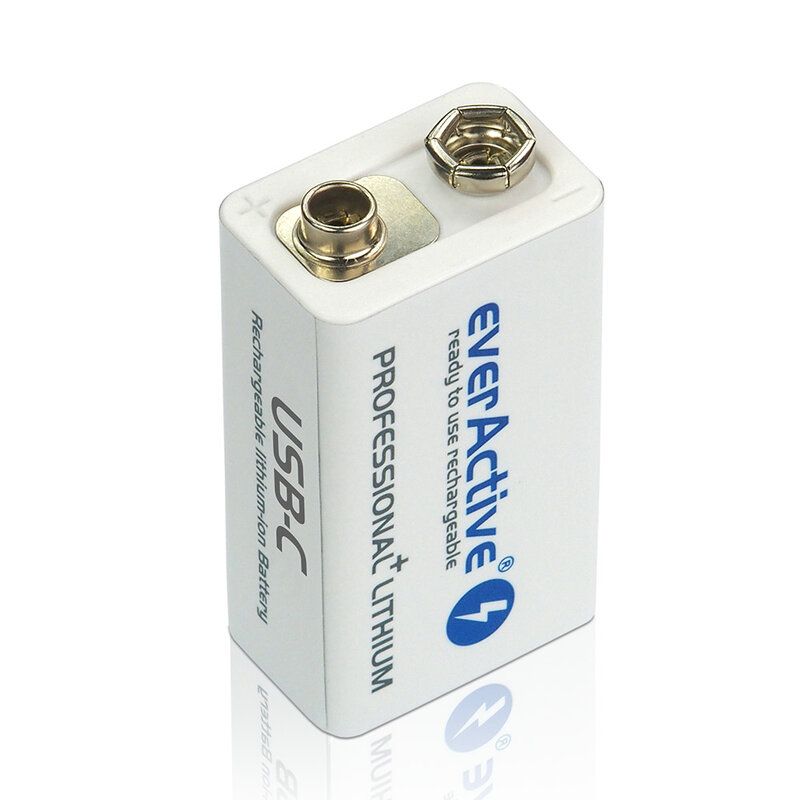 Acumulator 9V 550mAh EverActive Ni-MH - USB-C, Reîncărcabil - 4
