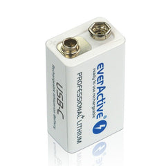 Acumulator 9V 550mAh EverActive Ni-MH - USB-C, Reîncărcabil - 4