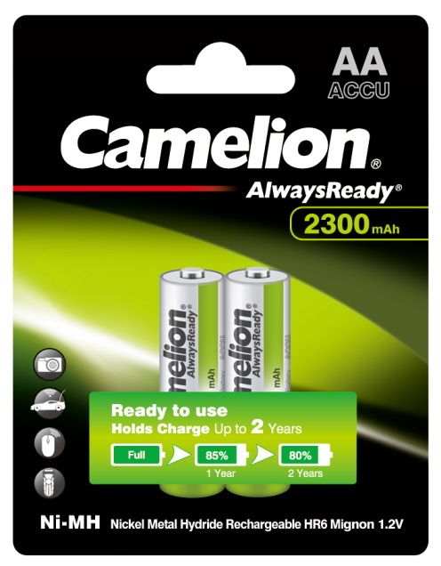 Acumulator AA 2300mAh Ni-MH Camelion - Preîncărcați, Blister 2 buc - 2