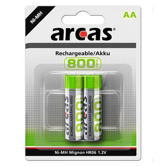 Acumulator AAA LR3 Arcas Ni-MH 1.2V 800mAh - Solar, Blister 2 - 2