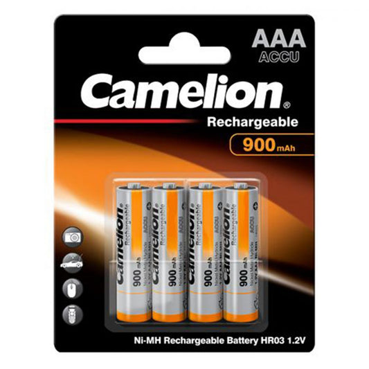 Acumulator AAA Ni-MH Camelion 1.2V 900mAh - Preîncărcat, Blister 4 - 2