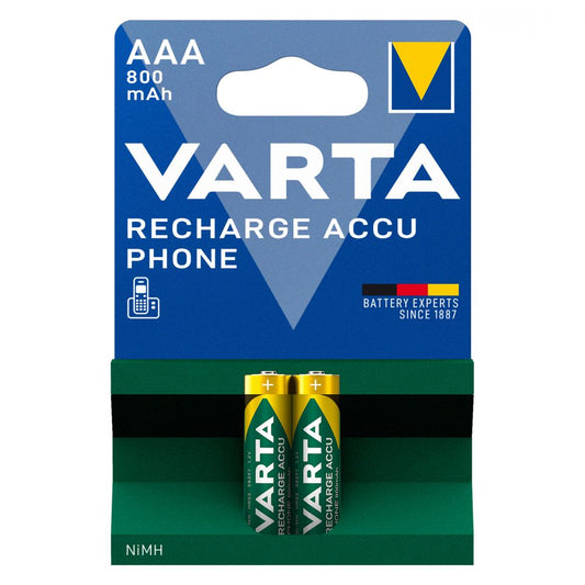 Acumulator AAA Ni-MH Varta 1.2V 800mAh - Preîncărcat, Blister 2 buc - 2