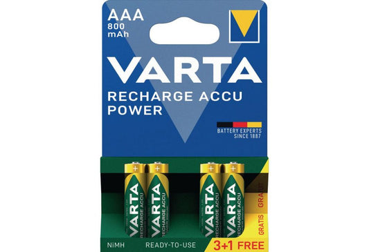 Acumulator AAA Ni-MH Varta 1.2V 800mAh - Preîncărcați, Blister 4 buc - 2
